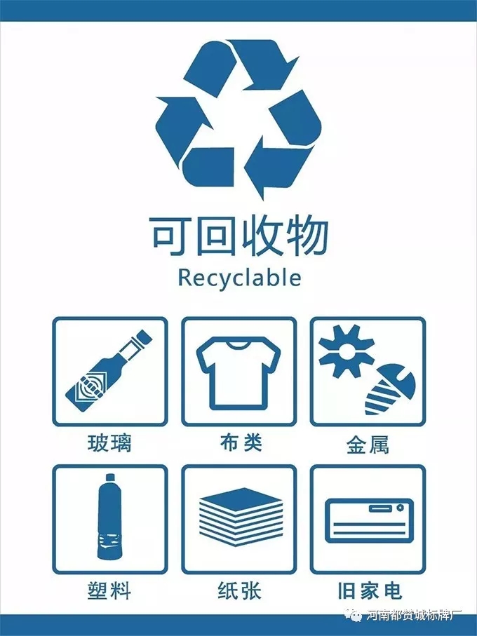 垃圾分類標(biāo)識標(biāo)牌