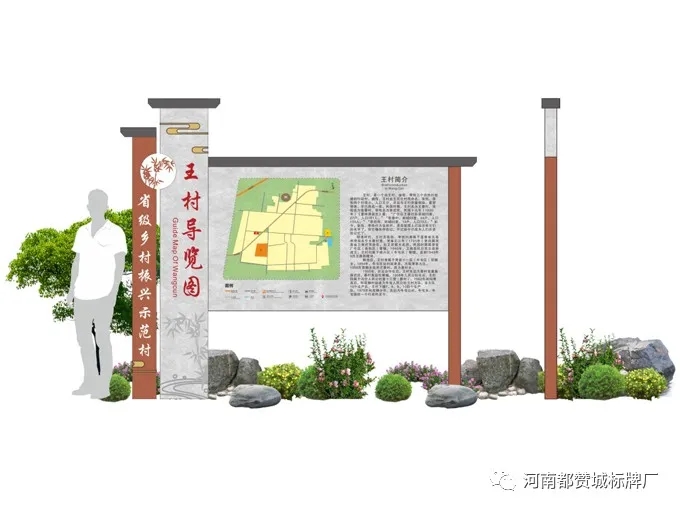 美麗鄉(xiāng)村導(dǎo)視系統(tǒng)【王村】標(biāo)識牌設(shè)計(jì)方案