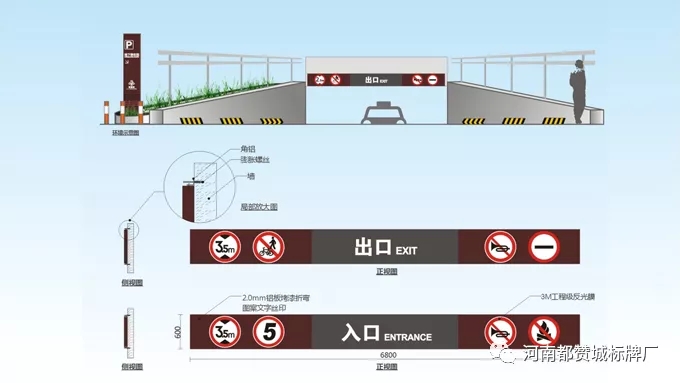 某房地產(chǎn)住宅小區(qū)標識標牌設(shè)計方案 地下停車場