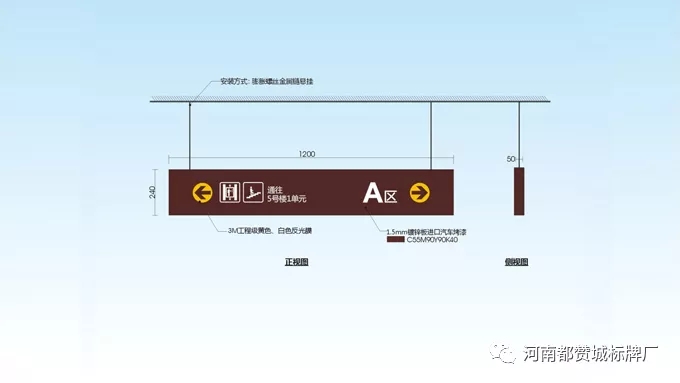 某房地產(chǎn)住宅小區(qū)標識標牌設(shè)計方案 地下停車場