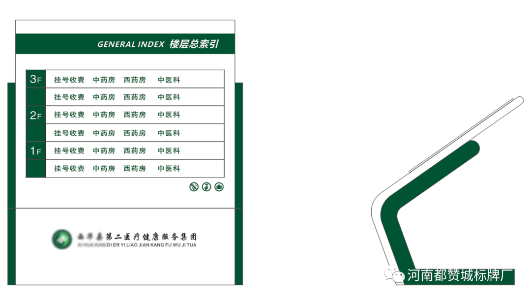 某醫(yī)院標(biāo)識(shí)標(biāo)牌設(shè)計(jì)方案+效果圖