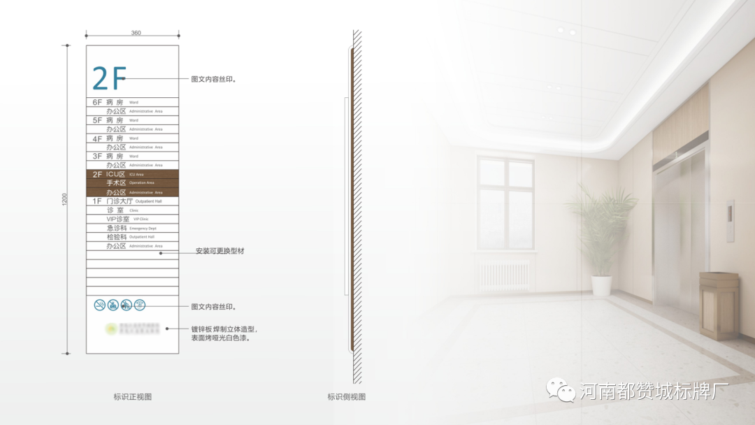 某老年病醫(yī)院標(biāo)識導(dǎo)視設(shè)計方案